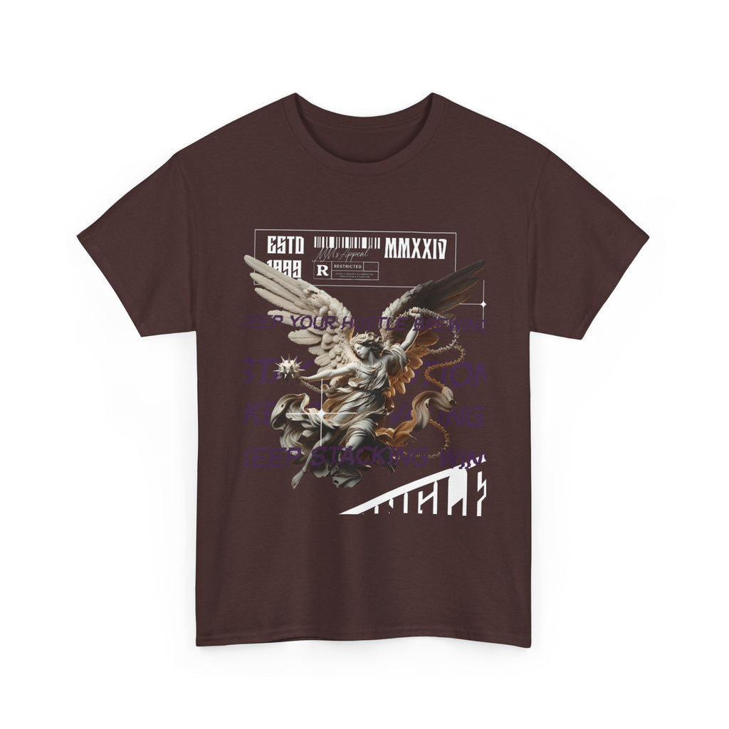 Angel Graphic Tee - Unisex Heavy Cotton, Inspirational Gift for Nature Lovers, Everyday Wear, Casual Style, Unique Art Apparel