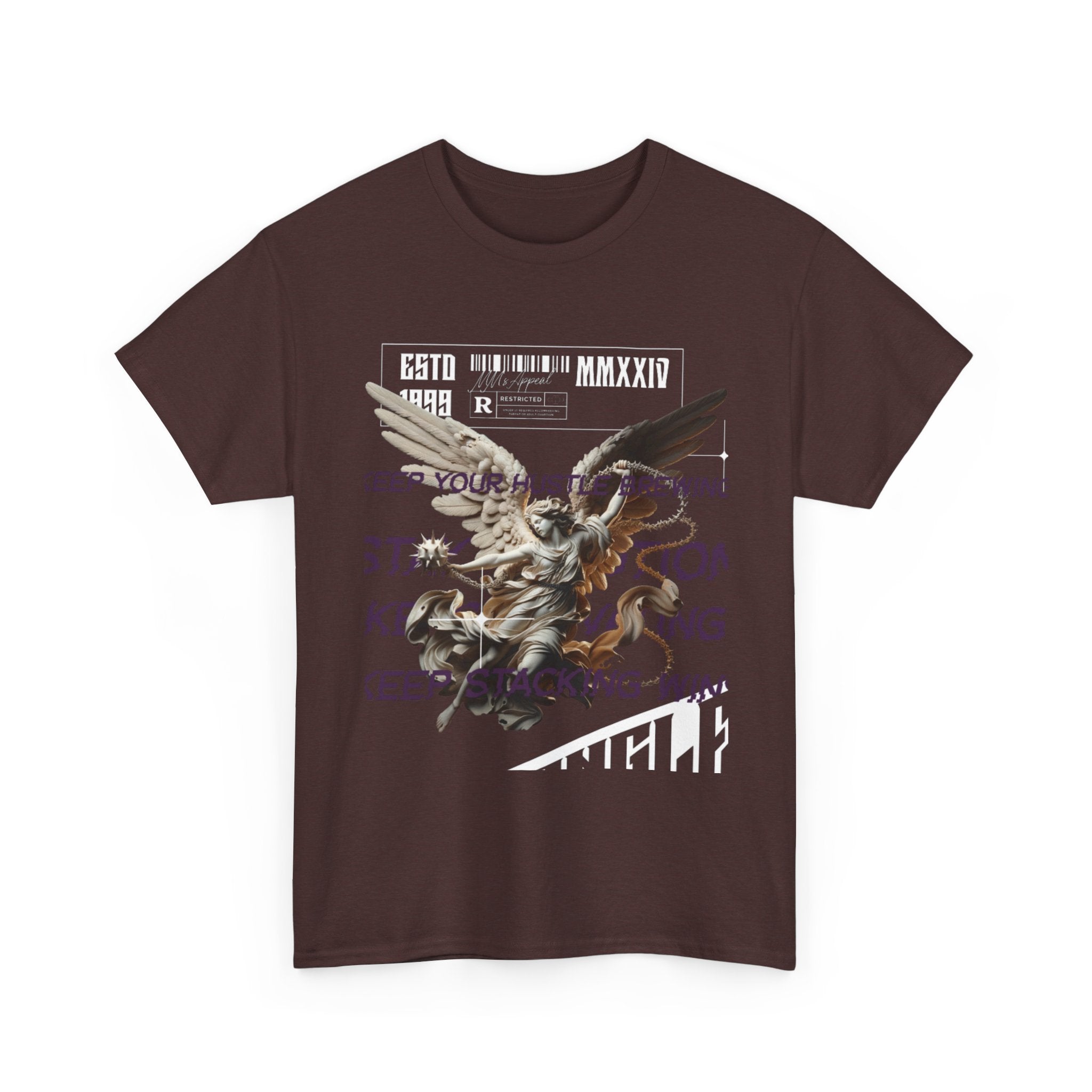 Angel Graphic Tee - Unisex Heavy Cotton, Inspirational Gift for Nature Lovers, Everyday Wear, Casual Style, Unique Art Apparel