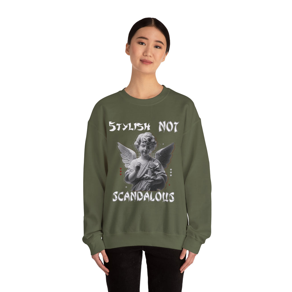 Angel Not Unisex Sweatshirt - Funny Gift for Art Lovers, Vintage Style Crewneck, Cozy Apparel for Casual Days, Unique Holiday Present