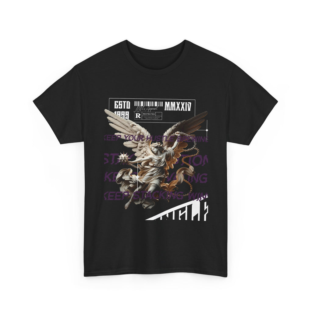 Angel Graphic Tee - Unisex Heavy Cotton, Inspirational Gift for Nature Lovers, Everyday Wear, Casual Style, Unique Art Apparel