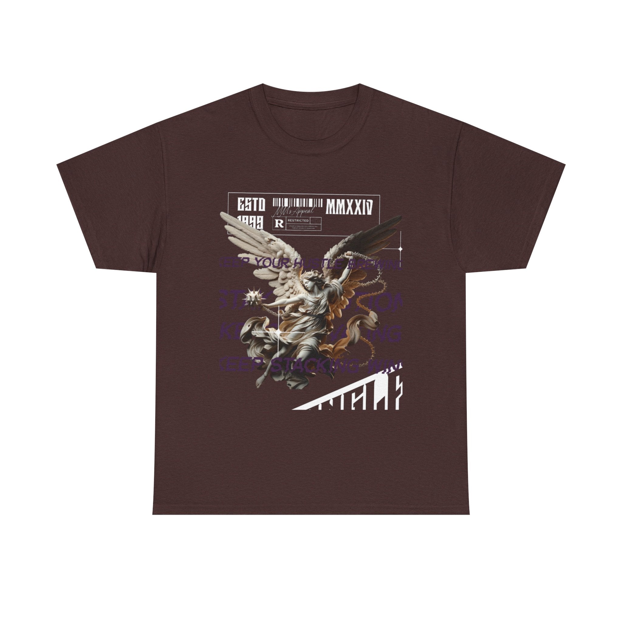 Angel Graphic Tee - Unisex Heavy Cotton, Inspirational Gift for Nature Lovers, Everyday Wear, Casual Style, Unique Art Apparel
