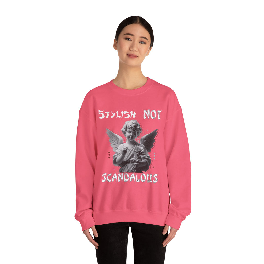 Angel Not Unisex Sweatshirt - Funny Gift for Art Lovers, Vintage Style Crewneck, Cozy Apparel for Casual Days, Unique Holiday Present