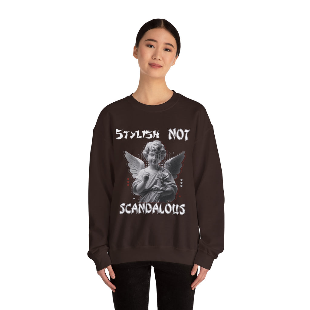 Angel Not Unisex Sweatshirt - Funny Gift for Art Lovers, Vintage Style Crewneck, Cozy Apparel for Casual Days, Unique Holiday Present