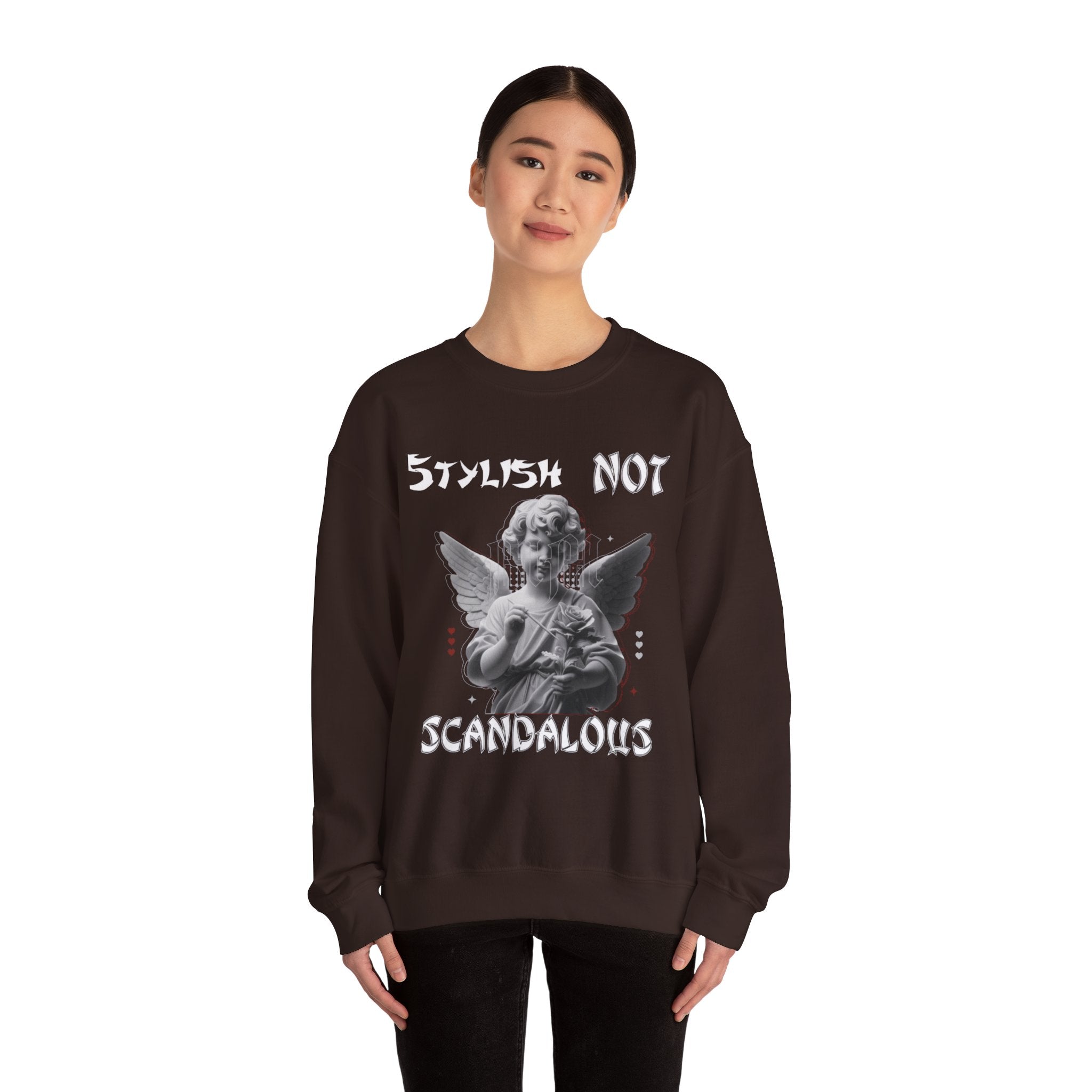 Angel Not Unisex Sweatshirt - Funny Gift for Art Lovers, Vintage Style Crewneck, Cozy Apparel for Casual Days, Unique Holiday Present