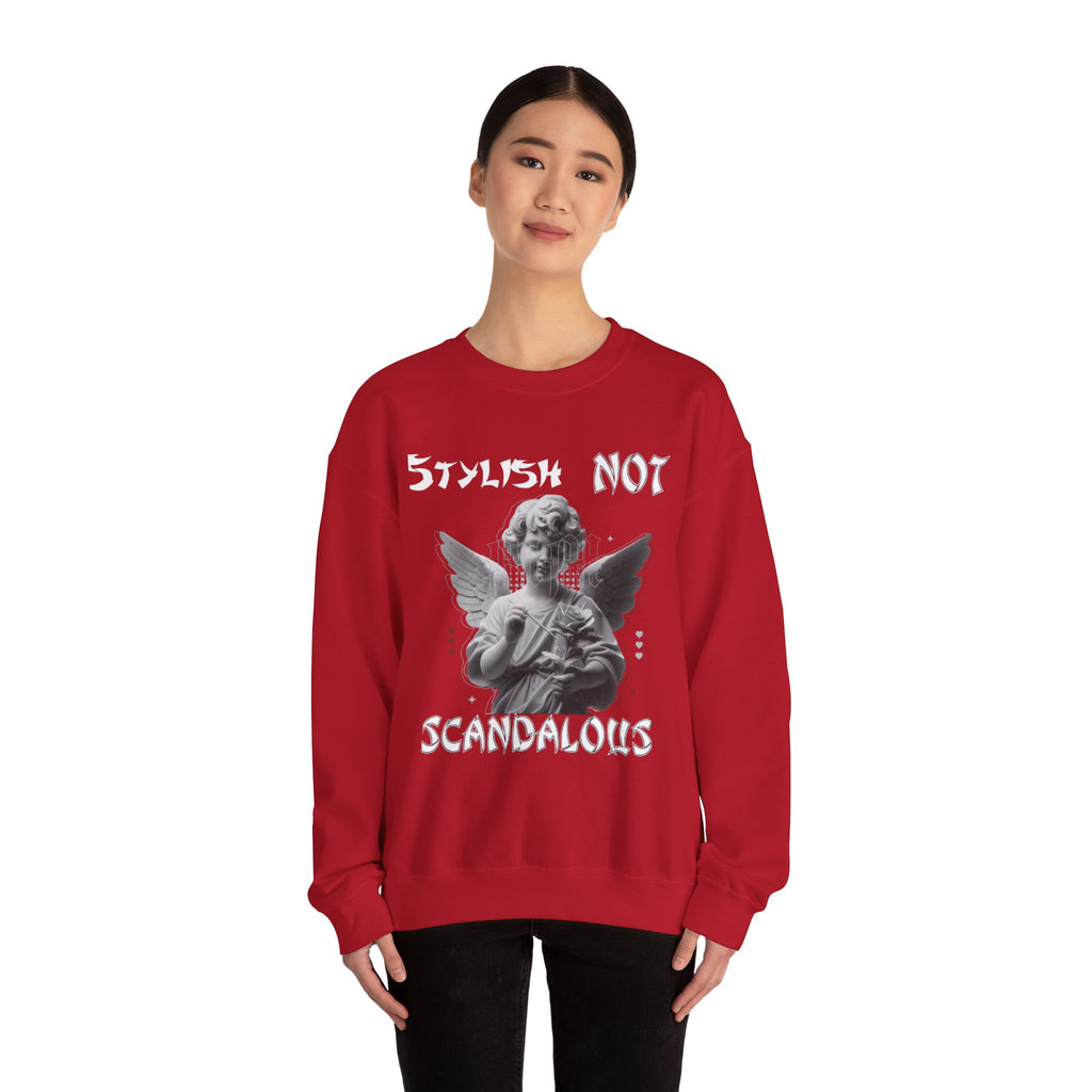 Angel Not Unisex Sweatshirt - Funny Gift for Art Lovers, Vintage Style Crewneck, Cozy Apparel for Casual Days, Unique Holiday Present