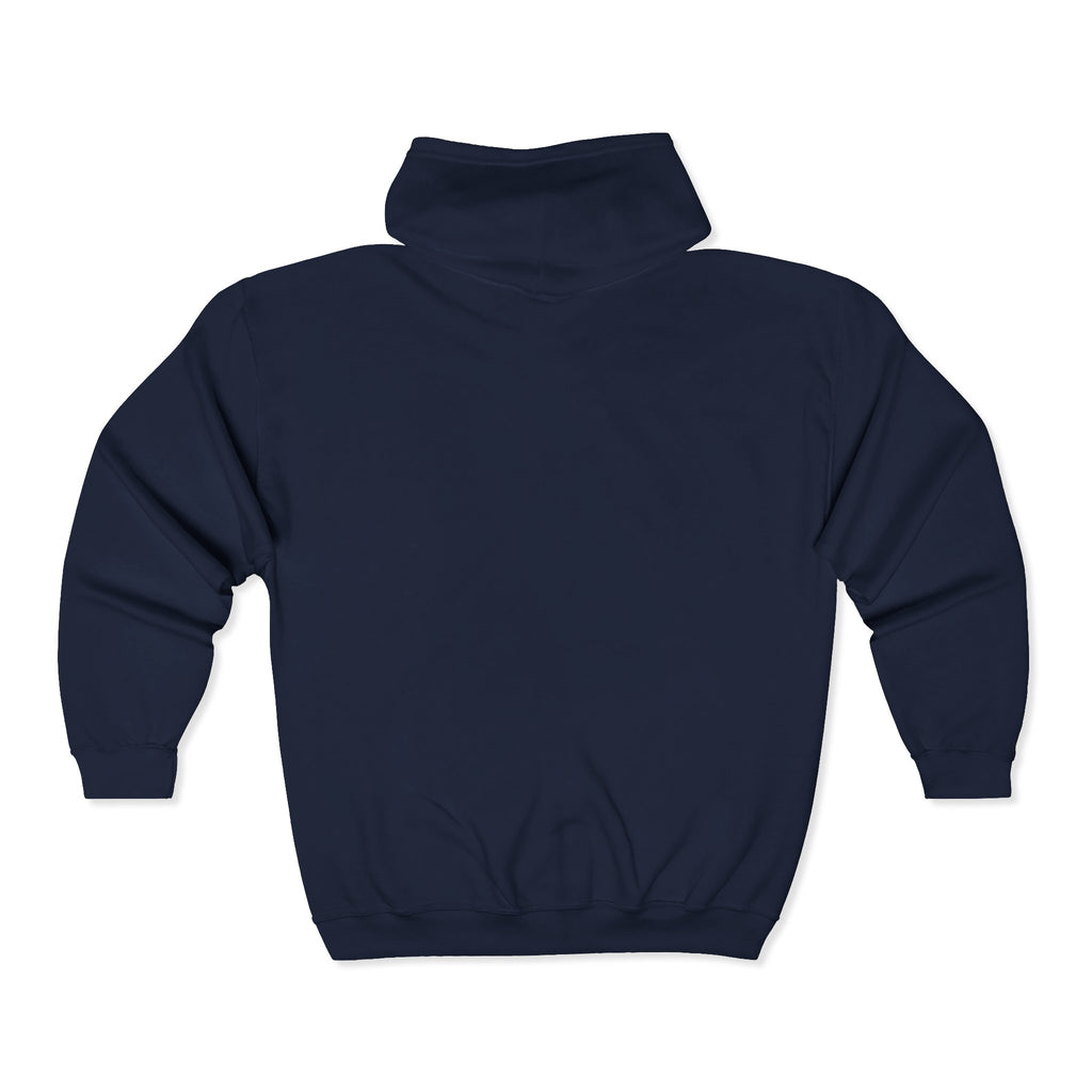 Bold Graphic Unisex Zip Hoodie - Streetwear, Casual Outfit, Gifts for Him/Her, Everyday Comfort, Unique Design