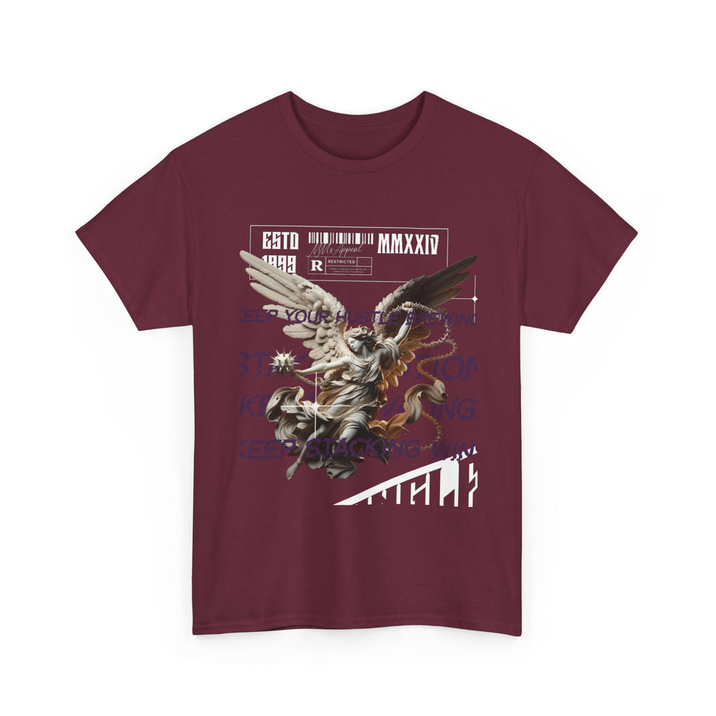Angel Graphic Tee - Unisex Heavy Cotton, Inspirational Gift for Nature Lovers, Everyday Wear, Casual Style, Unique Art Apparel