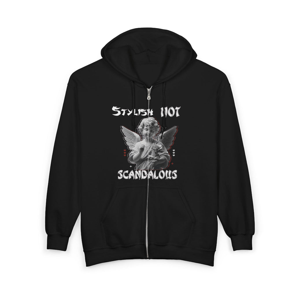 Stylish Not Scandalous Hoodie, Trendy Zip-Up Sweatshirt, Casual Wear, Gift for Fashion Lovers, Unique Streetwear, Unisex Apparel