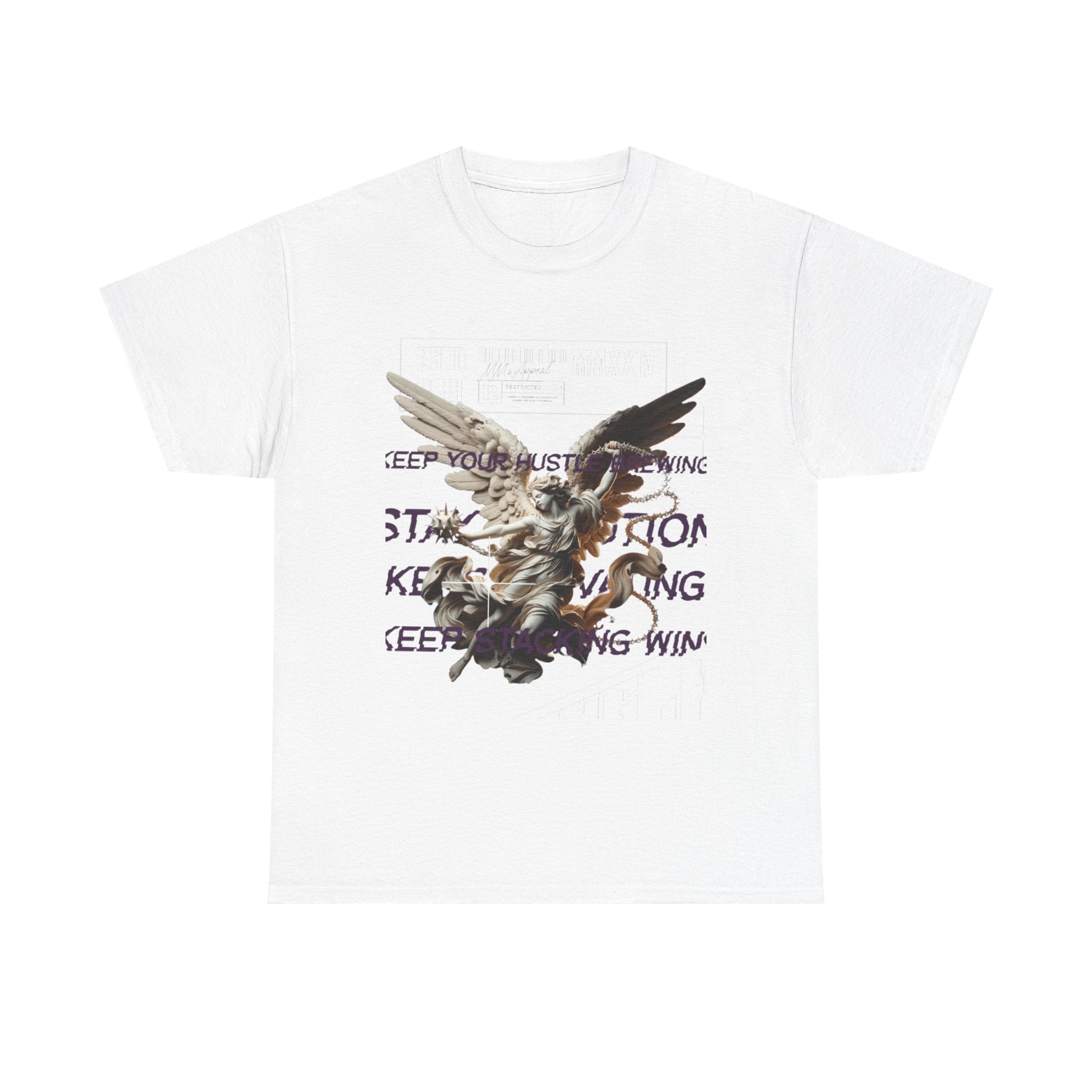 Angel Graphic Tee - Unisex Heavy Cotton, Inspirational Gift for Nature Lovers, Everyday Wear, Casual Style, Unique Art Apparel