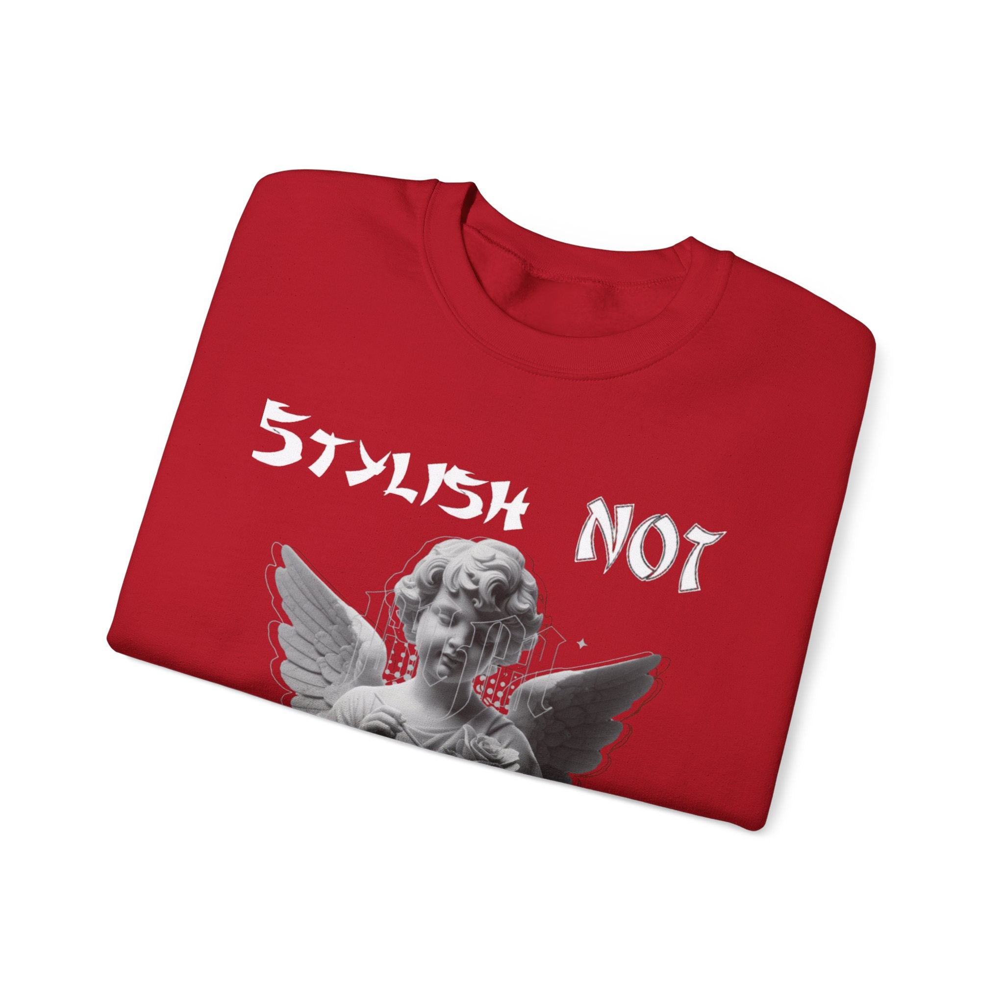 Angel Not Unisex Sweatshirt - Funny Gift for Art Lovers, Vintage Style Crewneck, Cozy Apparel for Casual Days, Unique Holiday Present