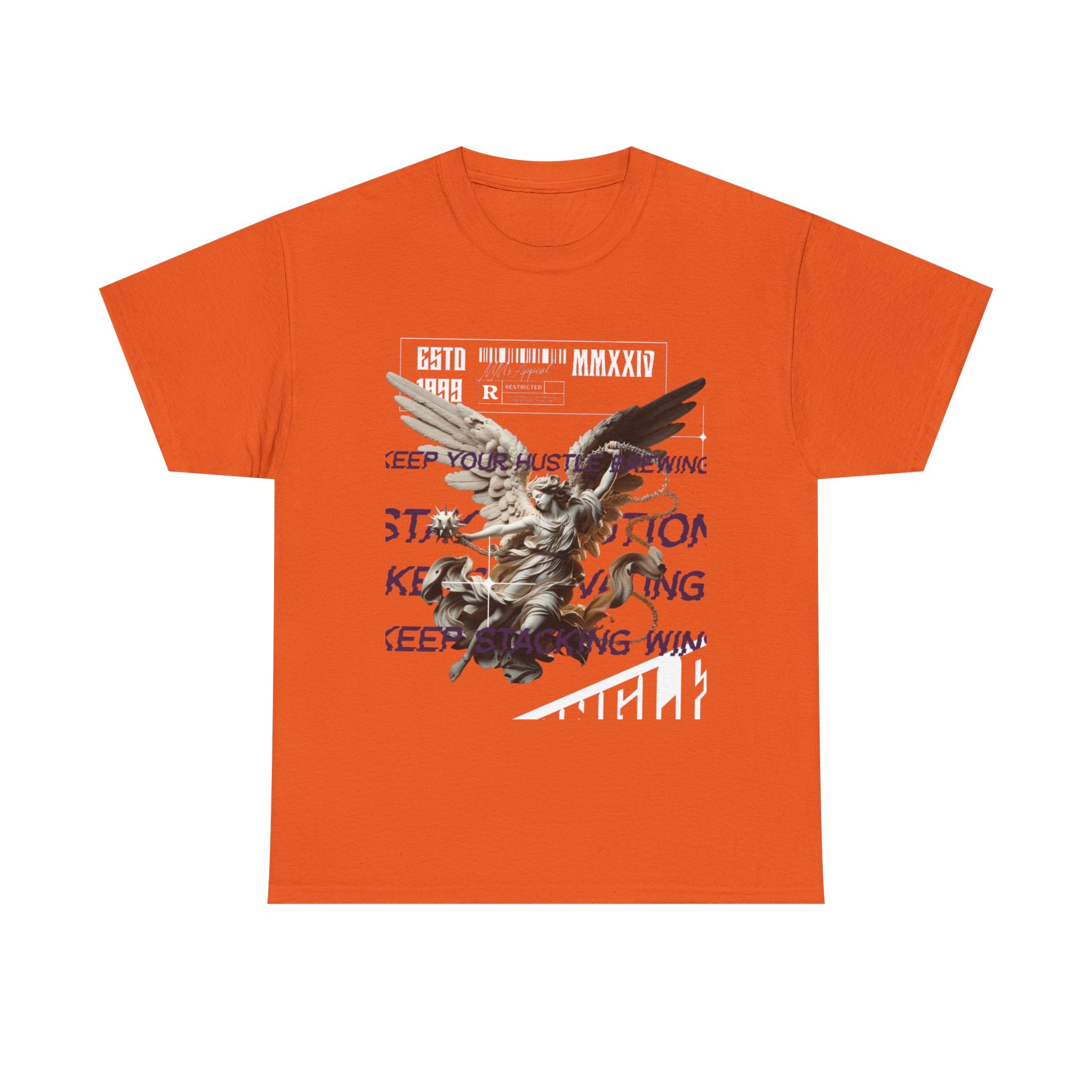 Angel Graphic Tee - Unisex Heavy Cotton, Inspirational Gift for Nature Lovers, Everyday Wear, Casual Style, Unique Art Apparel