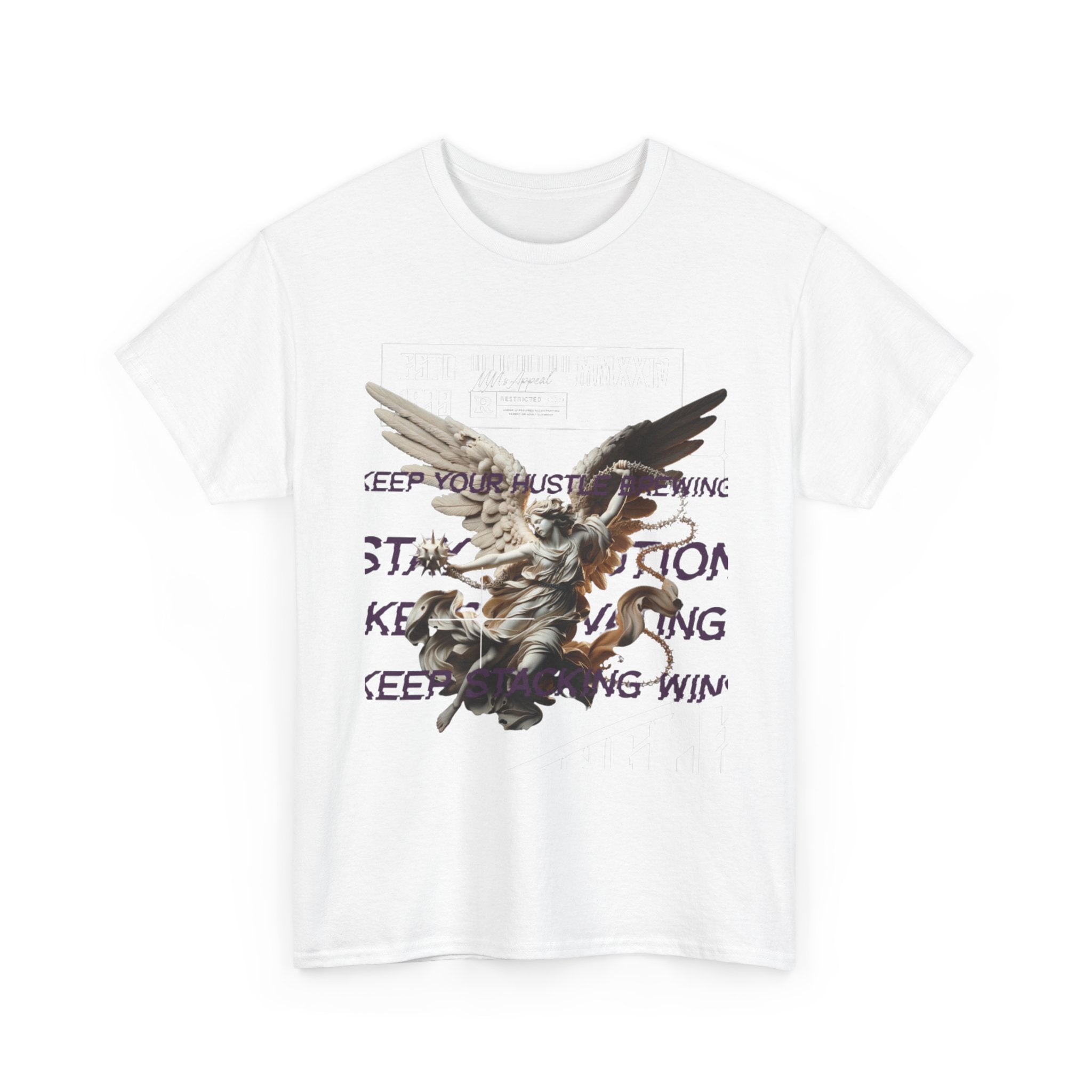 Angel Graphic Tee - Unisex Heavy Cotton, Inspirational Gift for Nature Lovers, Everyday Wear, Casual Style, Unique Art Apparel