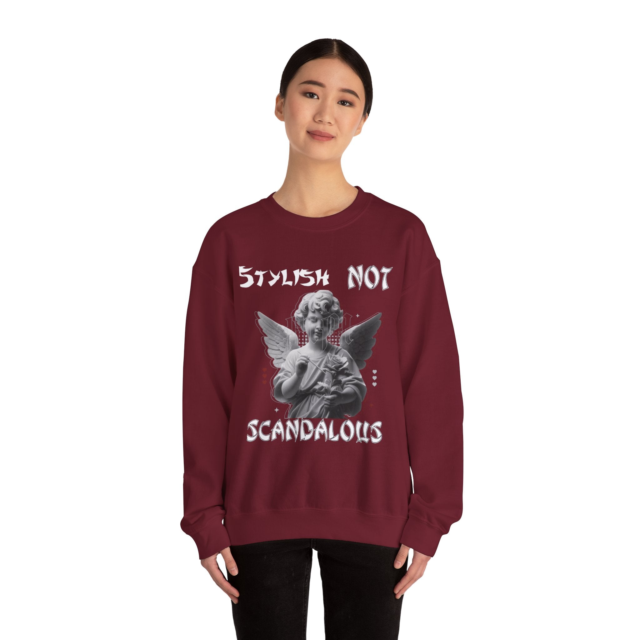 Angel Not Unisex Sweatshirt - Funny Gift for Art Lovers, Vintage Style Crewneck, Cozy Apparel for Casual Days, Unique Holiday Present