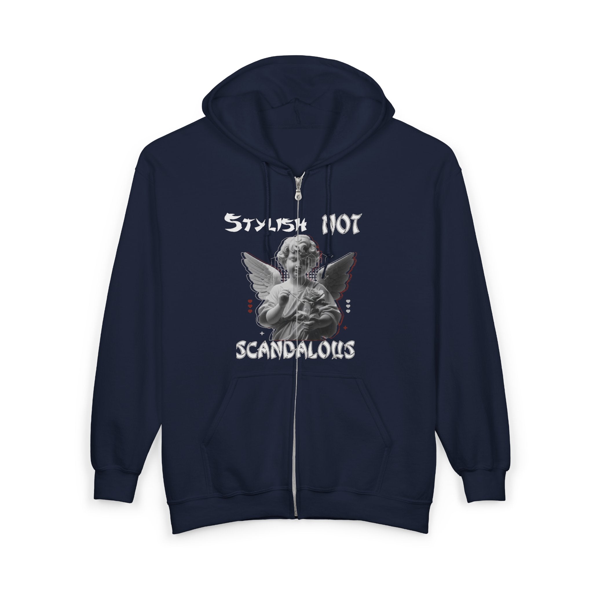 Stylish Not Scandalous Hoodie, Trendy Zip-Up Sweatshirt, Casual Wear, Gift for Fashion Lovers, Unique Streetwear, Unisex Apparel