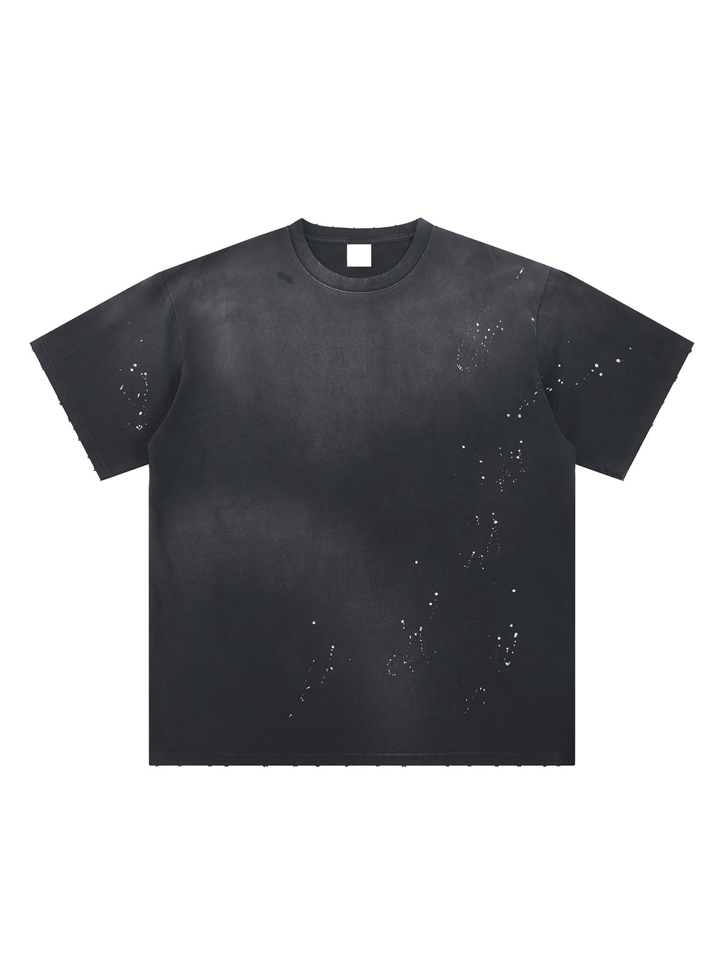 Hand-Frayed Sunfade Paint Splatter T-Shirt
